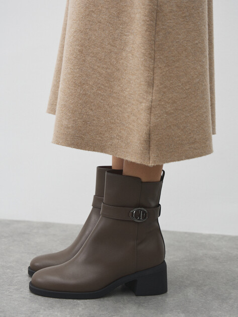 Ботильоны GIOVANNI FABIANI, Артикул W25163, серо-коричневый | 4546344. Ракурс 6