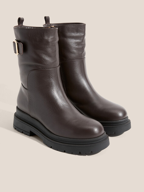 Женские полусапоги GIOVANNI FABIANI, Артикул W25109, темно-коричневый | 4547215. Ракурс 2