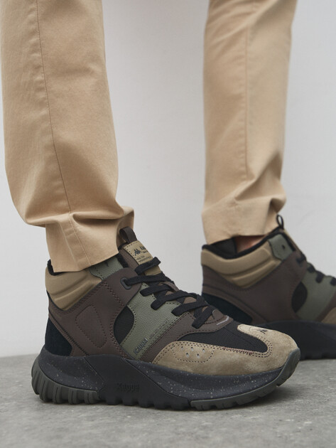 Мужские высокие кроссовки KAPPA GIUSTO MID WNTR M, Артикул 130323, хаки | 4549032. Ракурс 6
