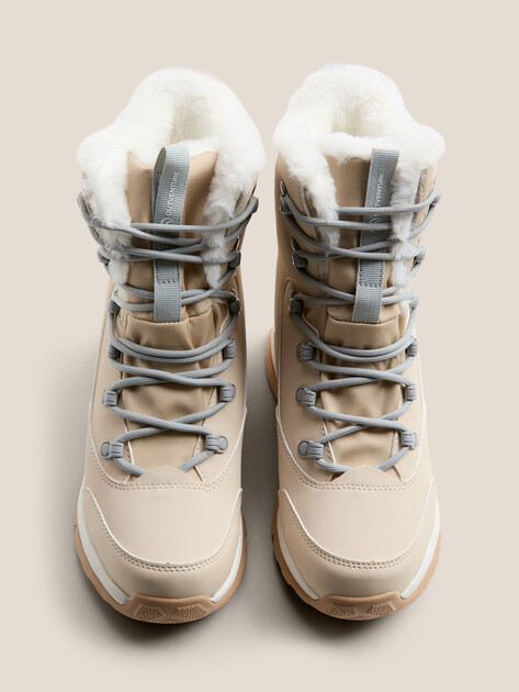 Женские ботинки OUTVENTURE Irbis W TEXTIILE, Артикул 136646, светло-бежевый | 4550870. Ракурс 4