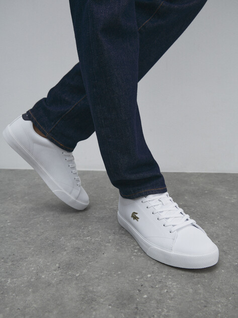 Мужские кеды LACOSTE LEROND SET 225 2 CMA, Артикул 750CMA0016, белый | 4552534. Ракурс 6