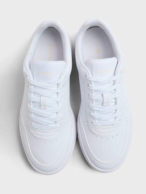 Женские кеды LACOSTE COURT PRO 225 1 SFA, Артикул 750SFA0068, белый | 4552668. Ракурс 4 Женские кеды LACOSTE COURT PRO 225 1 SFA, Артикул 750SFA0068, белый | 4552668. Ракурс 4