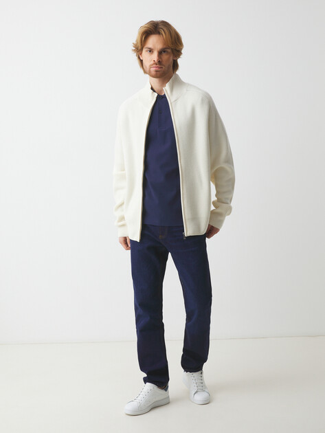 Мужское поло MAISON DAVID, Артикул ST600-4, ночной синий | 4553653. Ракурс 5