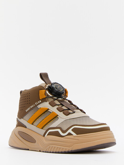 Детские высокие кроссовки KAPIKA, Артикул 731169-1, коричневый | 4553923. Ракурс 2