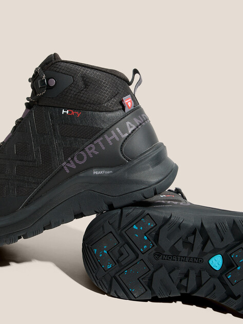 Женские кроссовки для хайкинга/треккинга NORTHLAND Ramsau Mid HDry W, Артикул 136388, черный | 4554293. Ракурс 3