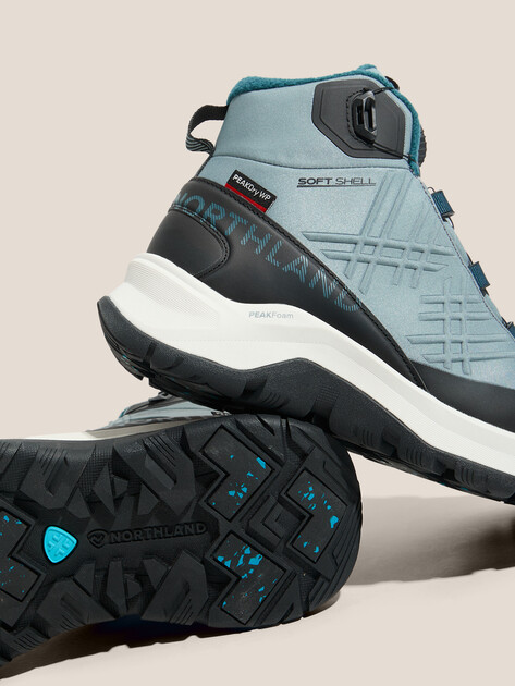 Женские кроссовки для хайкинга/треккинга NORTHLAND Ramsau Tech W, Артикул 136390, бирюзовый | 4554308. Ракурс 3