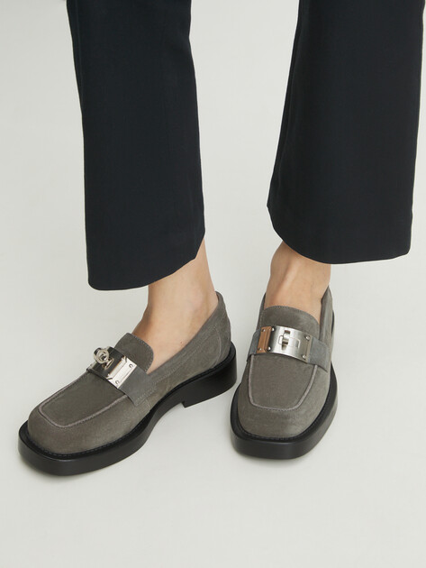 Женские лоферы TENDANCE, Артикул YS-48162A-2, зеленовато-серый | 4554914. Ракурс 2