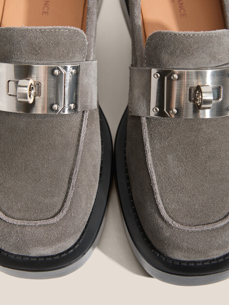 Женские лоферы TENDANCE, Артикул YS-48162A-2, зеленовато-серый | 4554914. Ракурс 4