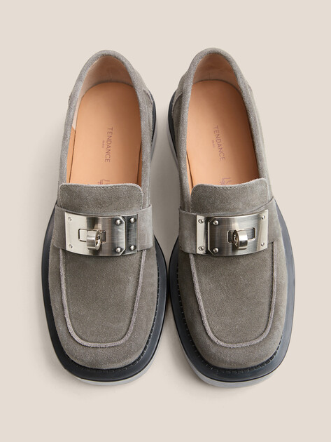 Женские лоферы TENDANCE, Артикул YS-48162A-2, зеленовато-серый | 4554914. Ракурс 5