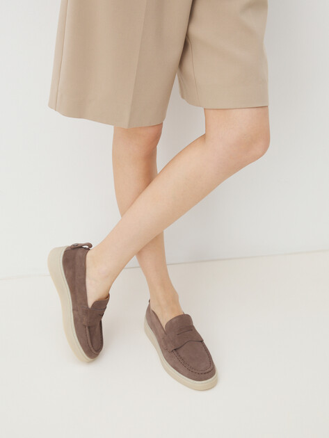 Женские лоферы TENDANCE, Артикул YS-005A-24, пыльно-коричневый | 4555444. Ракурс 2