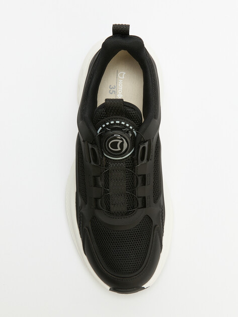 Детские кроссовки КОТОФЕЙ, Артикул 644453-12, черный | 4558204. Ракурс 4