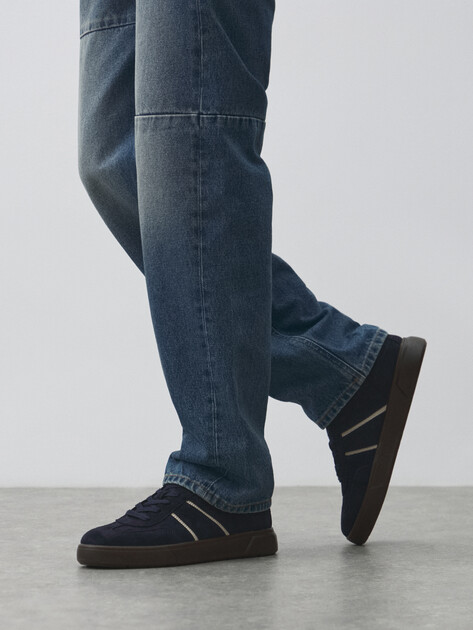 Мужские кеды TAMARIS TATUS, Артикул 1-1-13624-45, темно-синий | 4558436. Ракурс 6