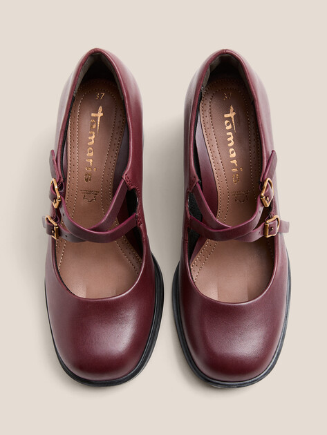 Женские туфли мэри-джейн TAMARIS MARBELLA, Артикул 1-1-22411-45, бордовый | 4558714. Ракурс 4