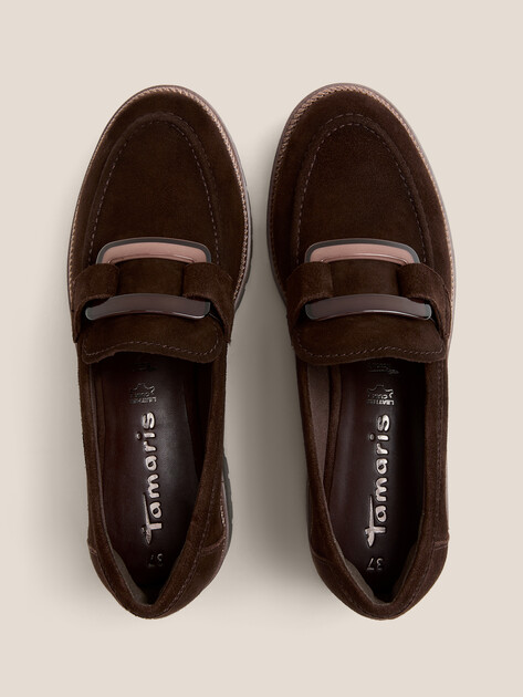Женские лоферы TAMARIS FLORA, Артикул 1-1-24722-43, темно-коричневый | 4559683. Ракурс 4