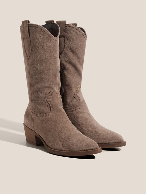 Высокие казаки TAMARIS MEXAN, Артикул 1-1-25701-41, серо-коричневый | 4560080. Ракурс 2