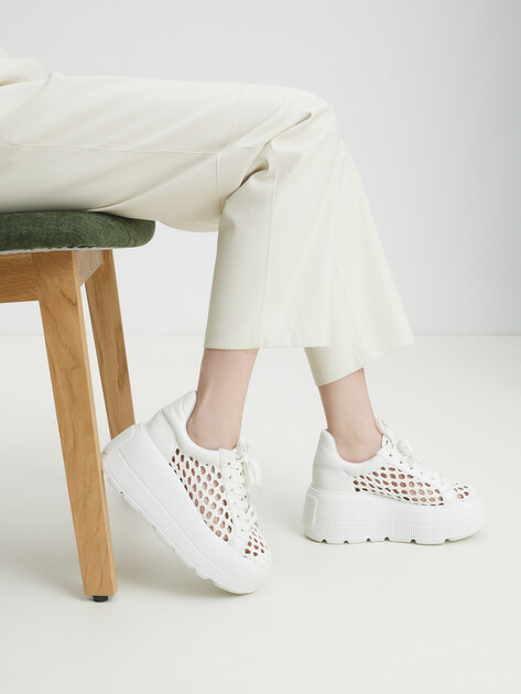 Женские кеды TENDANCE, Артикул CLF341A-06, белый | 4560226. Ракурс 2