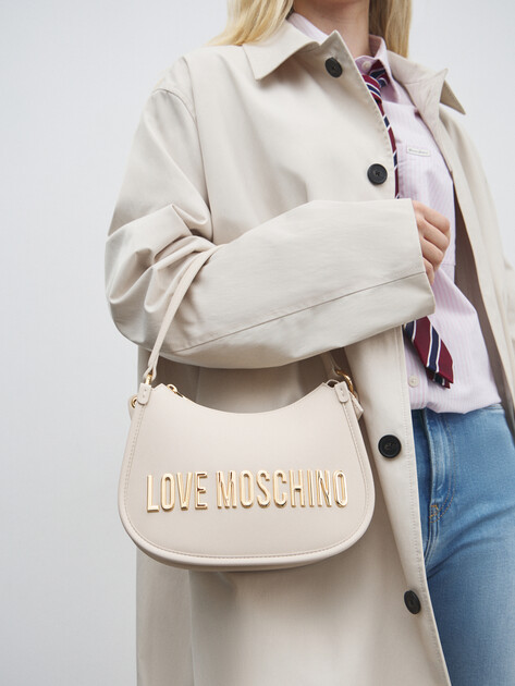Женская сумка  LOVE MOSCHINO BOLD LOVE, Артикул JC4027PP FW25, молочно-белый | 4560917. Ракурс 5