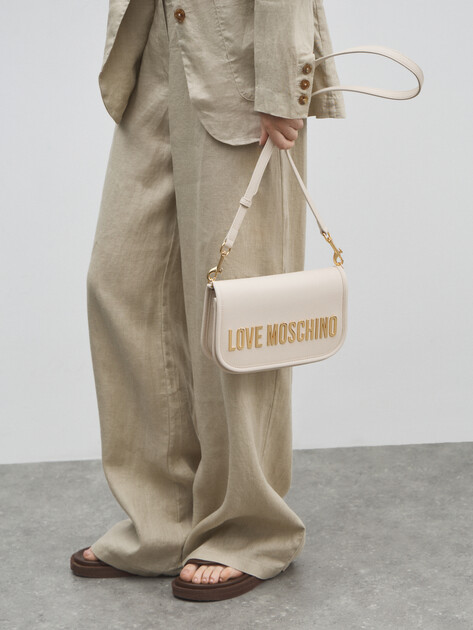 Кросс-боди LOVE MOSCHINO BOLD LOVE, Артикул JC4028PP FW25, молочно-белый | 4560926. Ракурс 5