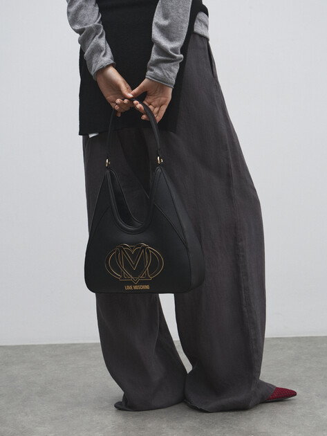 Женская сумка  LOVE MOSCHINO LO_GO, Артикул JC4005PP, черный | 4561152. Ракурс 5