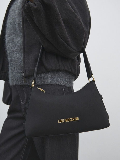 Женская сумка  LOVE MOSCHINO BUCKLED UP, Артикул JC4169PP FW25, черный | 4561221. Ракурс 5