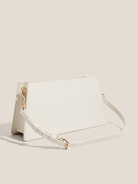 Женская сумка  LOVE MOSCHINO SMART DAILY BAG, Артикул JC4095PP FW25, молочно-белый | 4561315. Ракурс 3