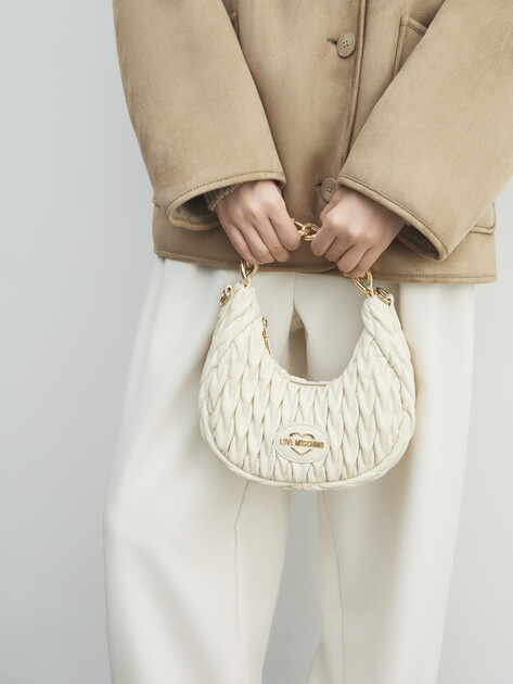 Женская сумка LOVE MOSCHINO DEMURE, Артикул JC4014PP FW25, молочно-белый | 4561320. Ракурс 5 Женская сумка LOVE MOSCHINO DEMURE, Артикул JC4014PP FW25, молочно-белый | 4561320. Ракурс 5