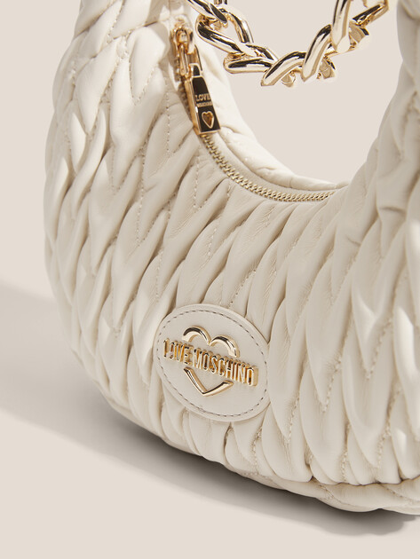 Женская сумка LOVE MOSCHINO DEMURE, Артикул JC4014PP FW25, молочно-белый | 4561320. Ракурс 2 Женская сумка LOVE MOSCHINO DEMURE, Артикул JC4014PP FW25, молочно-белый | 4561320. Ракурс 2