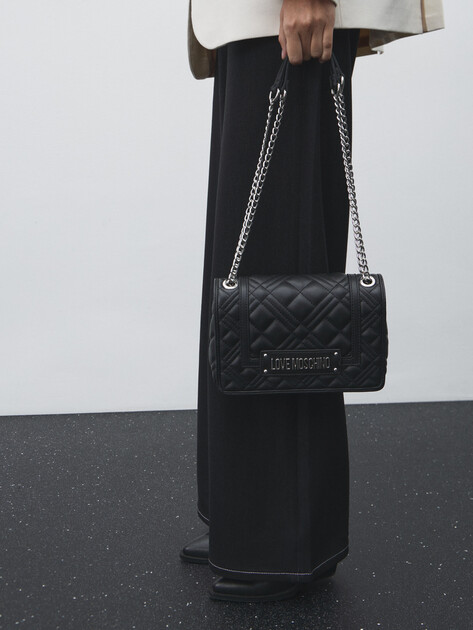 Женская сумка  LOVE MOSCHINO QUILTED BAG, Артикул JC4001PP, черный | 4561339. Ракурс 5