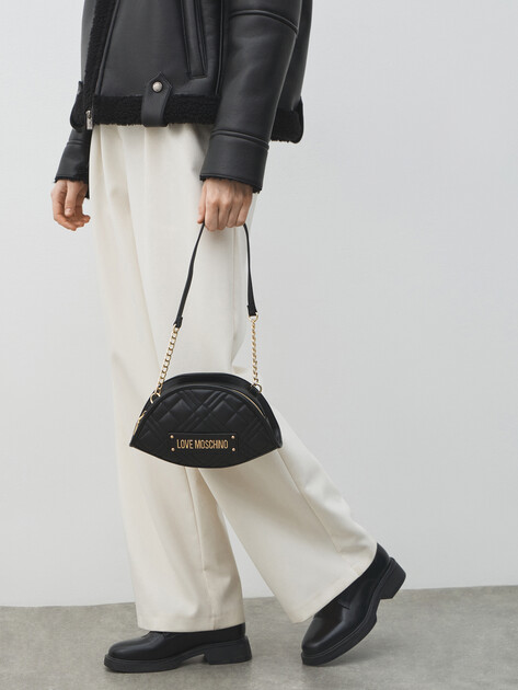 Женская сумка  LOVE MOSCHINO QUILTED BAG, Артикул JC4002PP, черный | 4561354. Ракурс 5