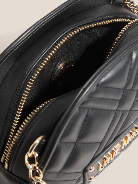 Женская сумка  LOVE MOSCHINO QUILTED BAG, Артикул JC4002PP, черный | 4561354. Ракурс 4