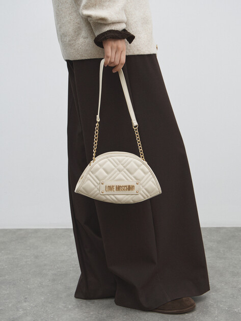 Женская сумка  LOVE MOSCHINO QUILTED BAG, Артикул JC4002PP, молочно-белый | 4561358. Ракурс 5