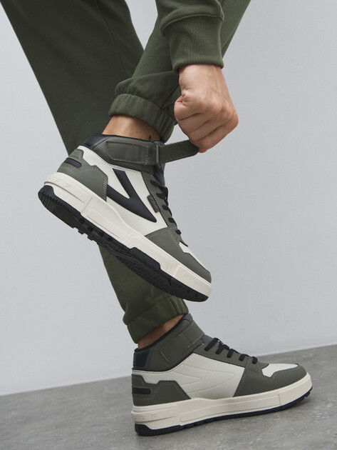 Мужские высокие кеды FILA FX-1000 NXT MID M, Артикул FX-1000 NXT MID M, серо-зеленый | 4563215. Ракурс 6