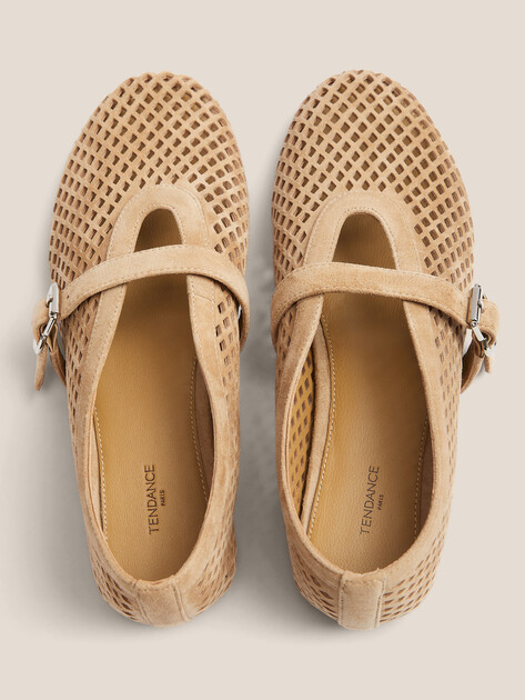 Балетки мэри-джейн TENDANCE, Артикул LT0516-207, пыльно-бежевый | 4564439. Ракурс 4