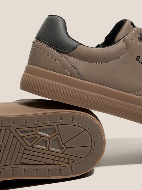 Мужские кеды S.OLIVER SANAKO1, Артикул 5-5-13651-43, коричнево-серый | 4565280. Ракурс 3
