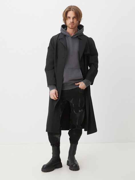 Мужское худи GUESS TREAT SMALL TRIANGLE HOODIE SW, Артикул M5RQ01KC2B1, темно-серый | 4568581. Ракурс 2 Мужское худи GUESS TREAT SMALL TRIANGLE HOODIE SW, Артикул M5RQ01KC2B1, темно-серый | 4568581. Ракурс 2