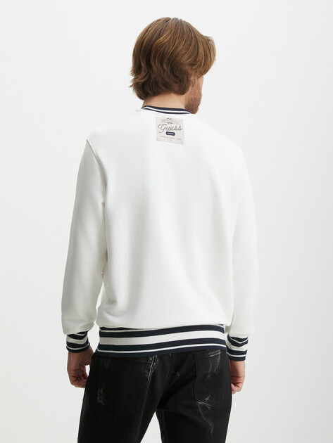 Мужской свитер GUESS BIG G CN SWEATSHIRT, Артикул M5RQ12KCLK2, белый | 4568639. Ракурс 4