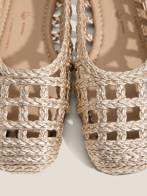 Балетки TENDANCE, Артикул YS-48265A-1, золотой | 4568966. Ракурс 3