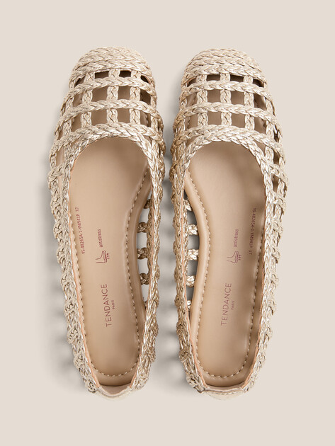 Балетки TENDANCE, Артикул YS-48265A-1, золотой | 4568966. Ракурс 4