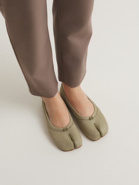 Балетки таби TENDANCE, Артикул YS-48221A-8, зеленовато-бежевый | 4569563. Ракурс 2 Балетки таби TENDANCE, Артикул YS-48221A-8, зеленовато-бежевый | 4569563. Ракурс 2