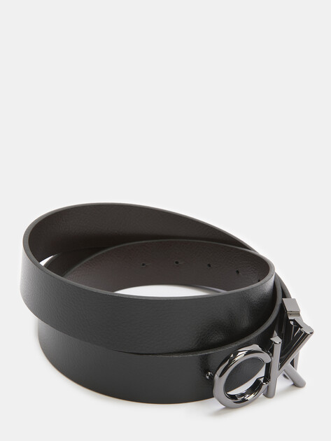 Мужской двустронний ремень CALVIN KLEIN ADJ/REV CK METAL BOMBE BELT, Артикул K50K510354, черный | 4572195. Ракурс 2 Мужской двустронний ремень CALVIN KLEIN ADJ/REV CK METAL BOMBE BELT, Артикул K50K510354, черный | 4572195. Ракурс 2