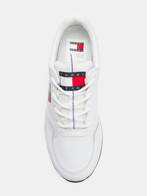 Мужские кроссовки TOMMY JEANS FLEXI RUNNER, Артикул EM0EM01409, белый | 4573001. Ракурс 5 Мужские кроссовки TOMMY JEANS FLEXI RUNNER, Артикул EM0EM01409, белый | 4573001. Ракурс 5