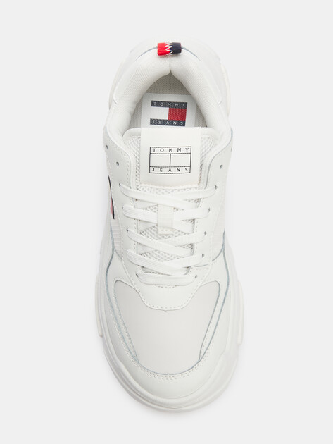 Женские кроссовки TOMMY JEANS TJW LIGHTWEIGHT HYBRID RUNNER, Артикул EN0EN02618, молочно-белый | 4573010. Ракурс 4 Женские кроссовки TOMMY JEANS TJW LIGHTWEIGHT HYBRID RUNNER, Артикул EN0EN02618, молочно-белый | 4573010. Ракурс 4