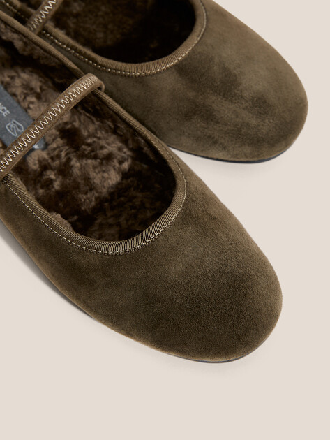 Балетки мэри-джейн TENDANCE, Артикул YS-38158A-12, темный хаки | 4574519. Ракурс 3