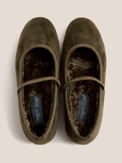 Балетки мэри-джейн TENDANCE, Артикул YS-38158A-12, темный хаки | 4574519. Ракурс 4