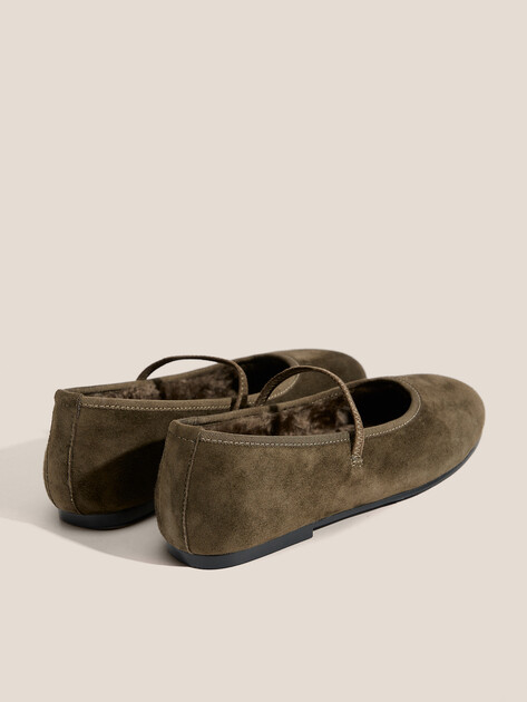 Балетки мэри-джейн TENDANCE, Артикул YS-38158A-12, темный хаки | 4574519. Ракурс 5