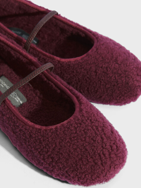 Женские балетки мэри-джейн TENDANCE, Артикул YS-38158A-8, бордовый | 4574576. Ракурс 3