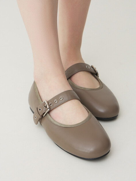 Балетки мэри-джейн TENDANCE, Артикул YS-38158A-13, серовато-коричневый | 4574778. Ракурс 2