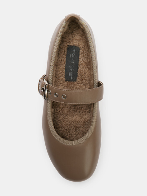 Балетки мэри-джейн TENDANCE, Артикул YS-38158A-13, серовато-коричневый | 4574778. Ракурс 5