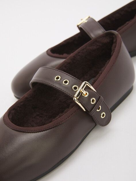 Балетки мэри-джейн TENDANCE, Артикул YS-38158A-13, темно-коричневый | 4574786. Ракурс 6