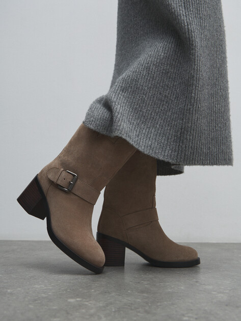 Женские полусапоги TENDANCE, Артикул YS-48225-81, серо-бежевый | 4575451. Ракурс 6